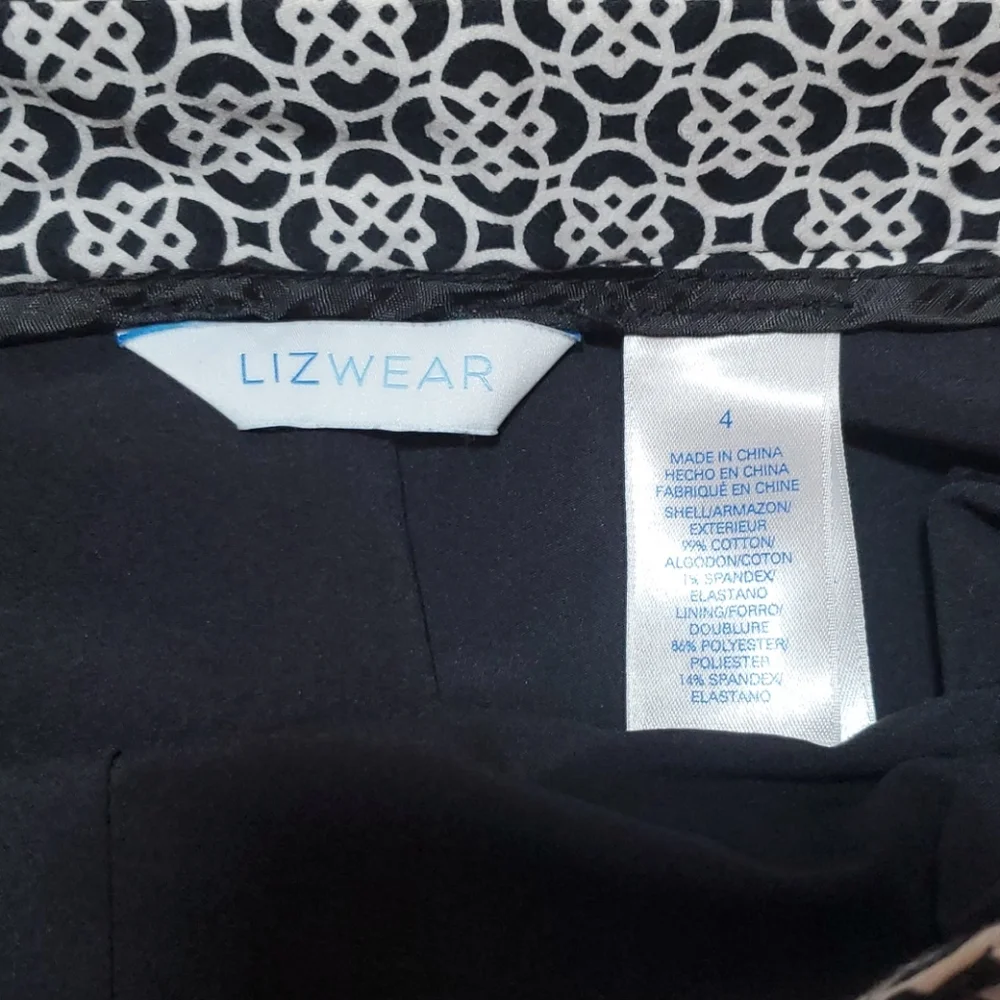 Liz Wear black and white skirt size 4